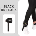 Fitness Ankle Straps - Cable Machine Leg Workout Cuffs - Black