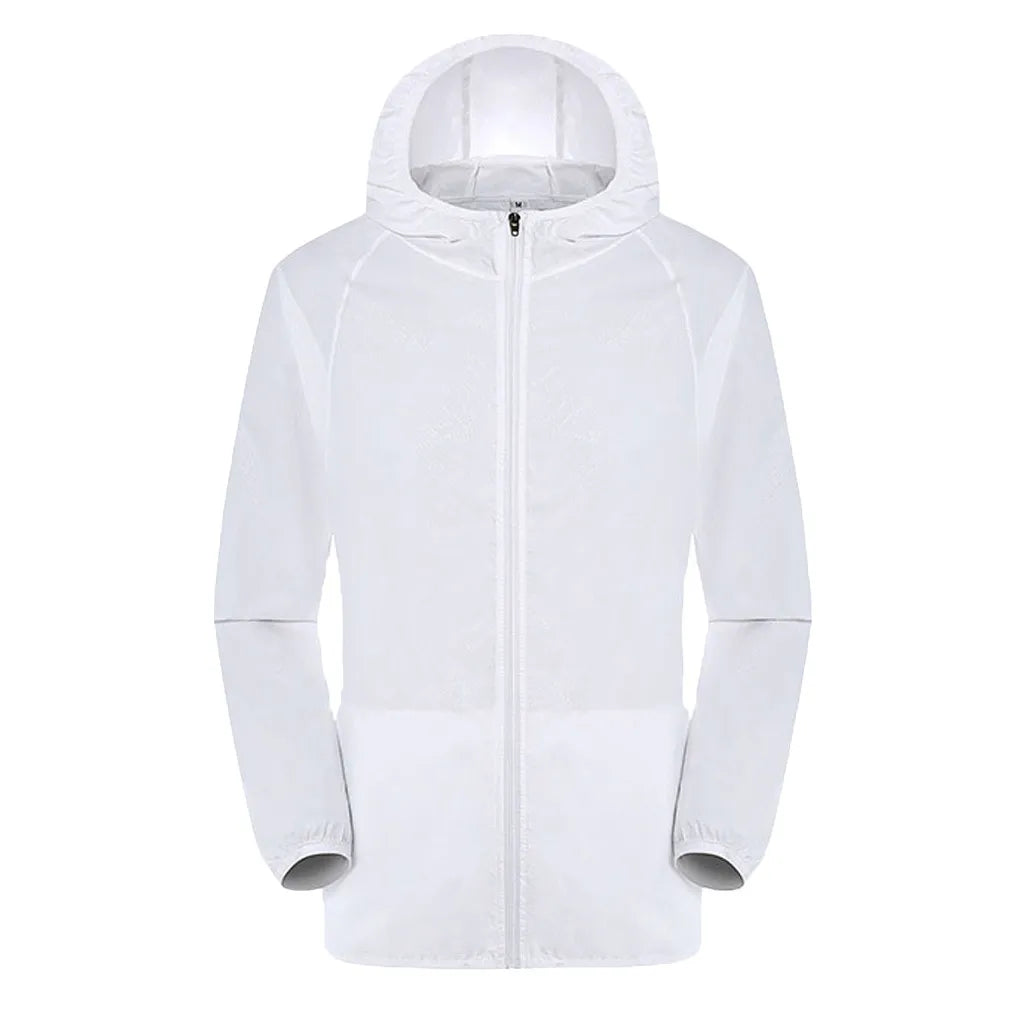 Hiking Windbreaker Jacket - Hooded Coat for Outdoor Layers