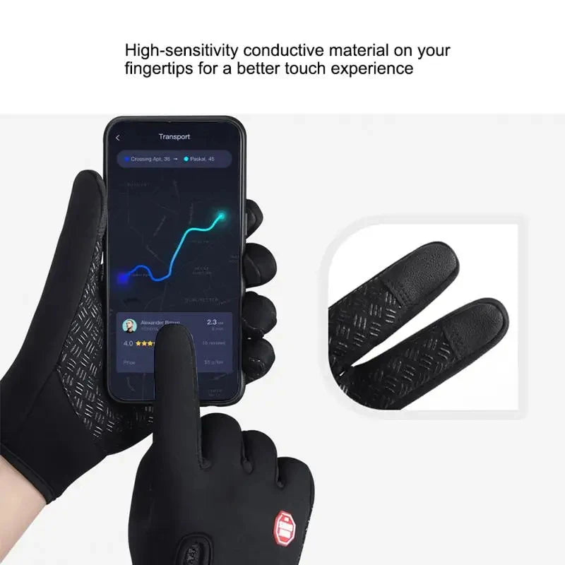 Touchscreen Gloves - Knit Pair for Driving and Hiking