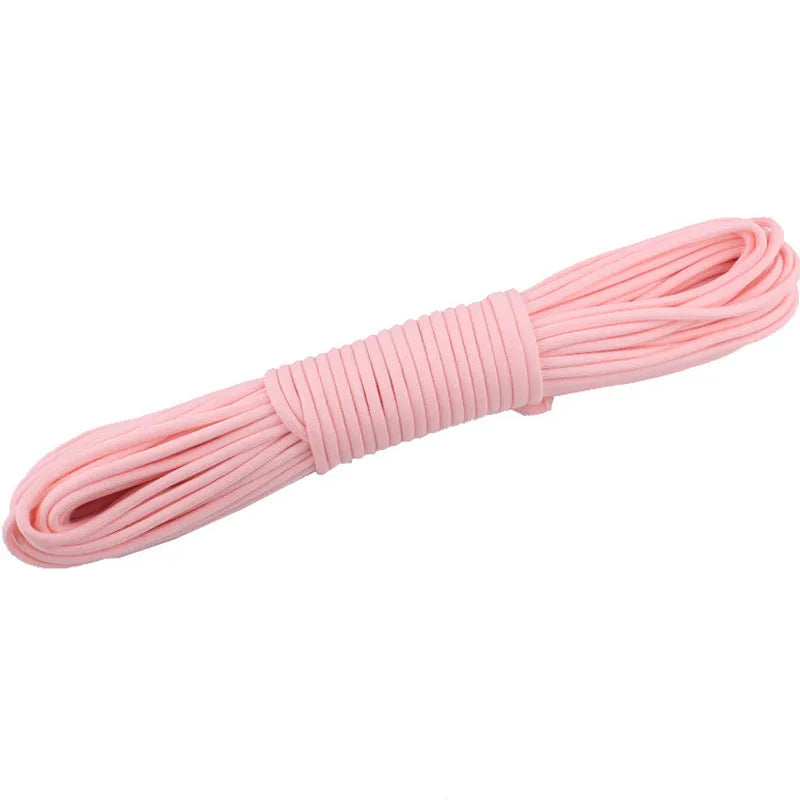 Luminous Paracord Rope - 4 mm Cord for Camping Gear - Pink