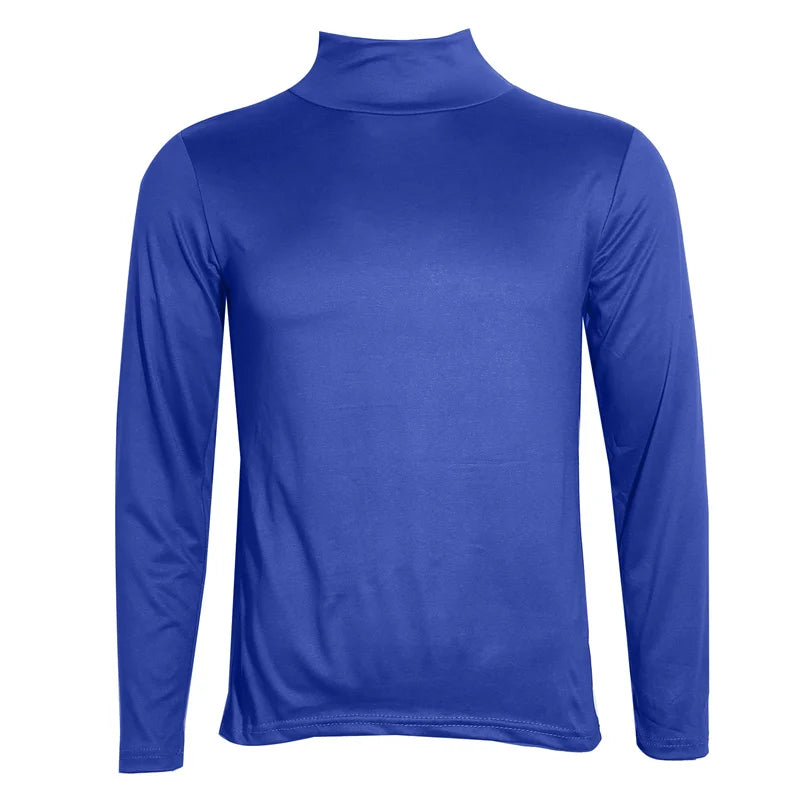 Men's Thermal Base Layer Top - High Neck Long Sleeve Shirt
