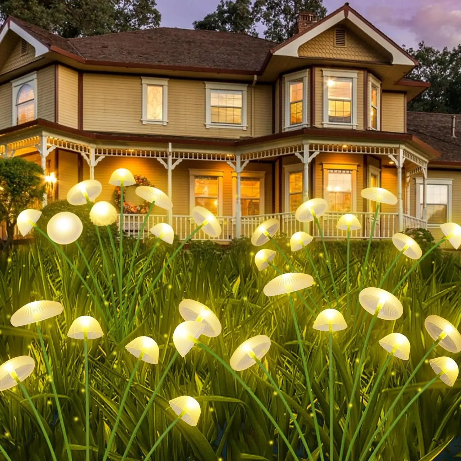 Solar Mushroom Garden Lights – Dual-Mode Ambiance for Patios