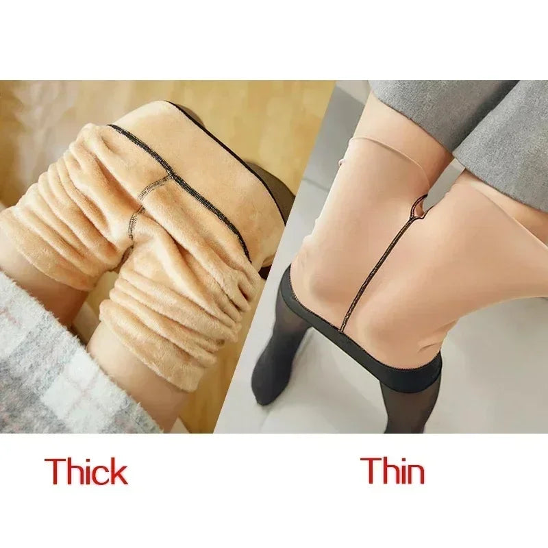 Fleece-Lined Tights - Warm Winter Pantyhose