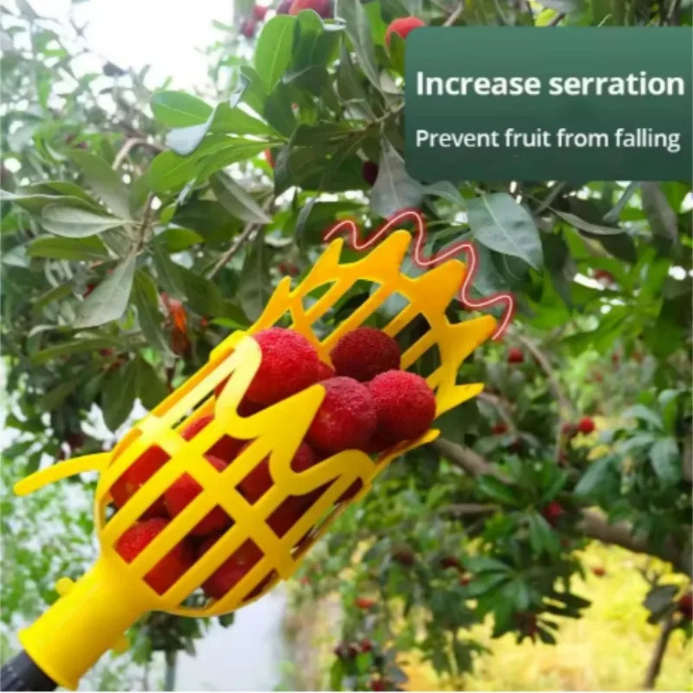 Fruit Picker Tool - Garden Harvesting Basket Attachment