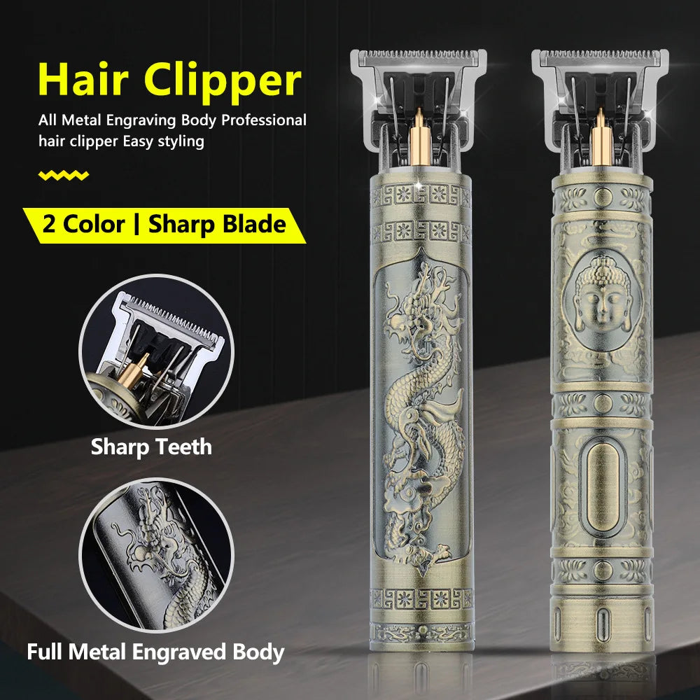 Retro T9 Original Haircutting Machine - For Desk or Travel Use