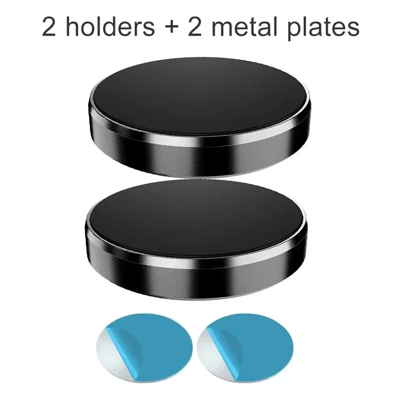 Magnetic Round Car Phone Holder – Dashboard & Vent Mount