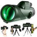 Monocular Telescope - Compact 10x Scope for Outdoor Viewing - G872D Green Set 2
