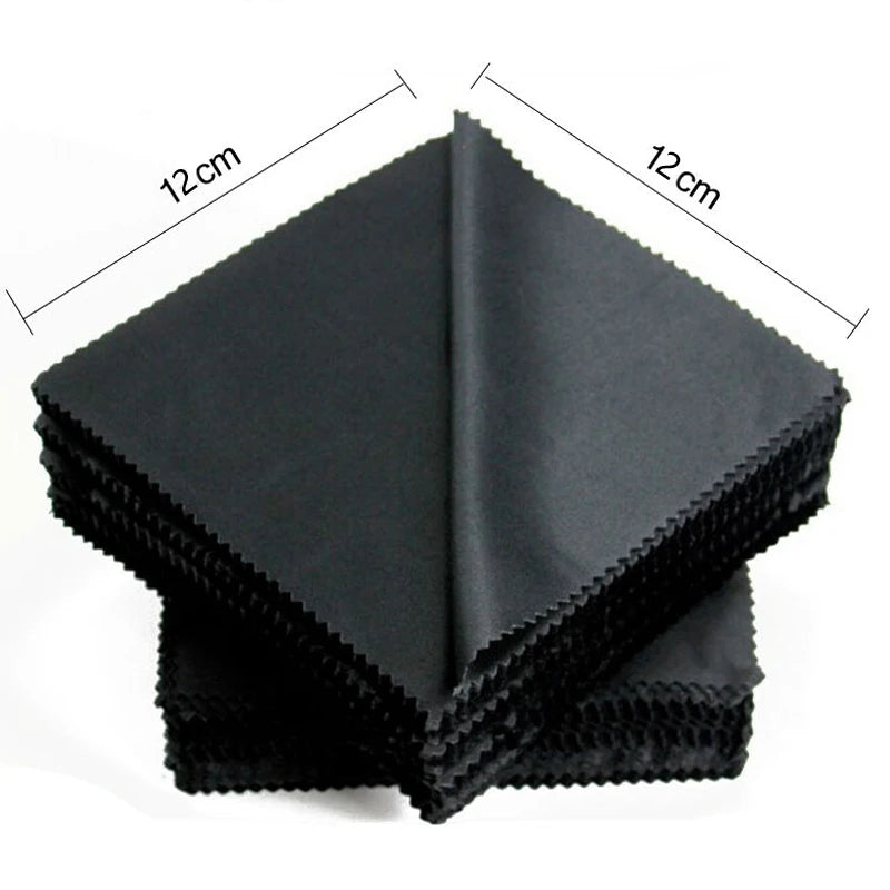 Microfiber Eyewear Cleaning Cloths - Black Lens Cloth Set