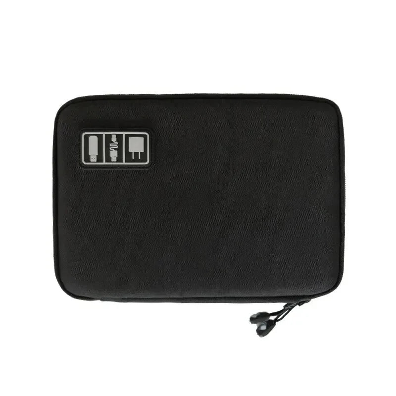 Black Green Storage Bag Electronic - For Travel and Daily Carry