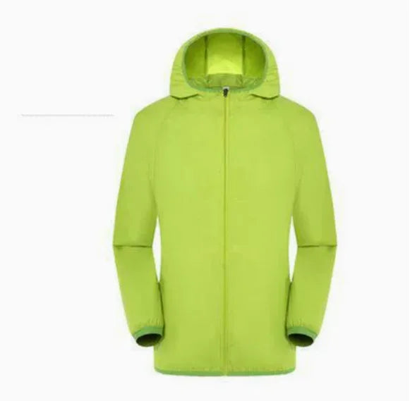 Hiking Windbreaker Jacket - Hooded Coat for Outdoor Layers