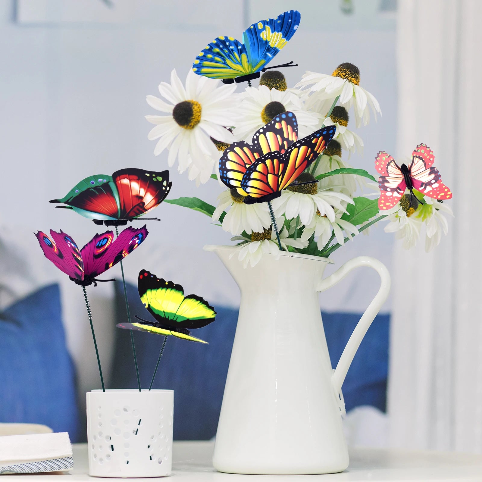 Butterfly Garden Stakes - Colorful Planter Yard Decorations