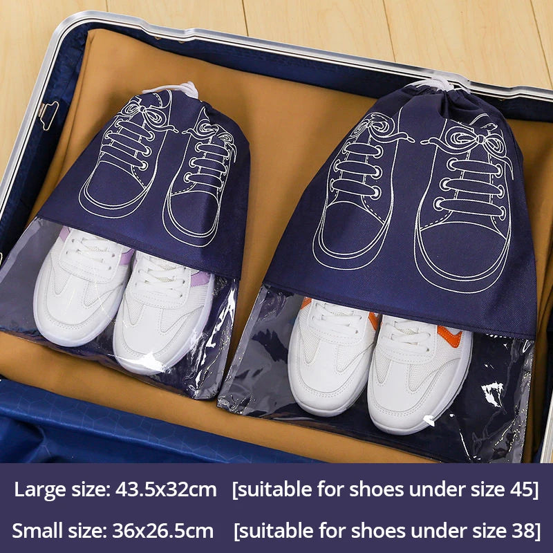 Travel Shoe Storage Bags – Waterproof 5-Piece Packing Protection