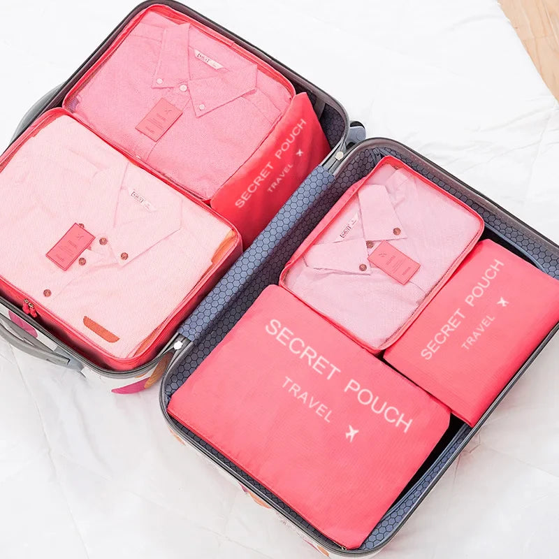 Waterproof Packing Cube Set – 6-Piece Luggage Organization Kit