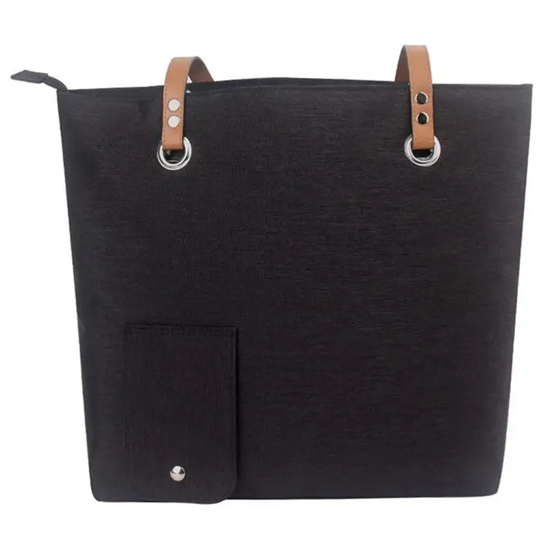 Insulated Beach Tote Bag with Hidden Drink Dispenser - Leakproof Cooler Purse