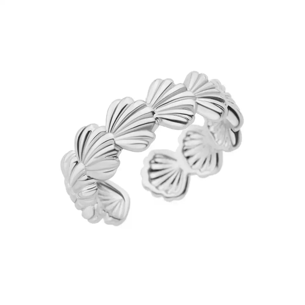 Gold-Color Stainless Steel Ring - Classic Fashion Jewelry - Style Jz5708P / Gold Color