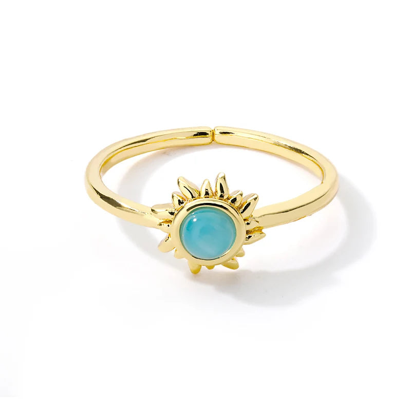 Gold-Color Stainless Steel Ring - Classic Fashion Jewelry - Style Jz814G / Gold Color