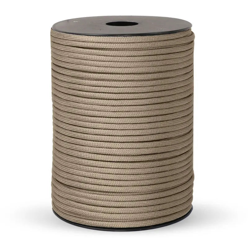 550 Paracord Rope - 4 mm Utility Cord for Camping Gear - Beige