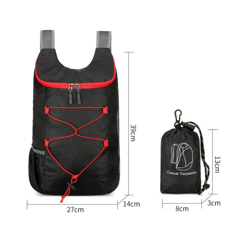 Foldable Travel Backpack - Lightweight Pack for Hiking Trips