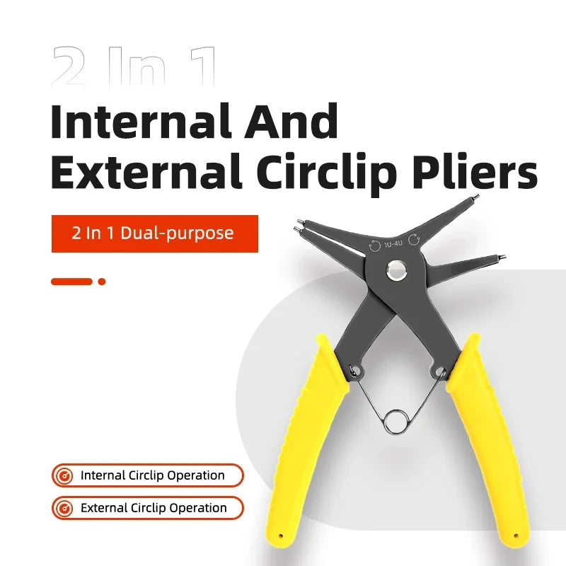 Snap Ring Pliers - 2-in-1 Internal External Tool