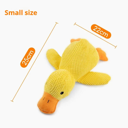 Plush Duck Dog Toy - Soft Squeaker for Indoor Pet Play