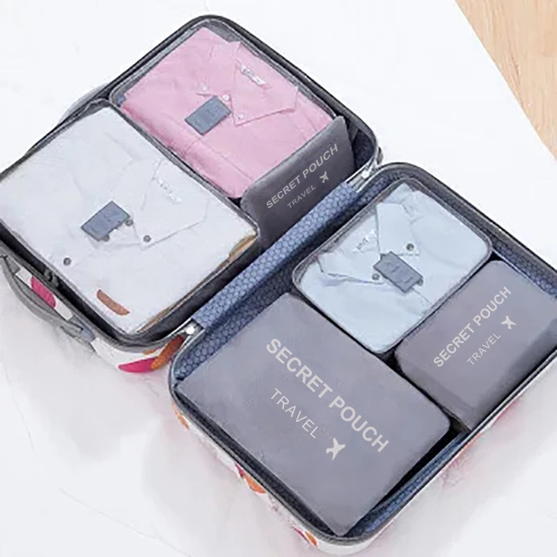 Waterproof Packing Cube Set – 6-Piece Luggage Organization Kit