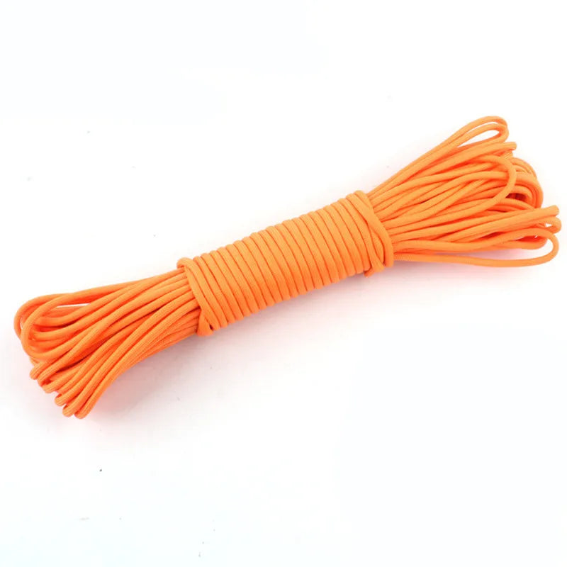 Luminous Paracord Rope - 4 mm Cord for Camping Gear - Orange