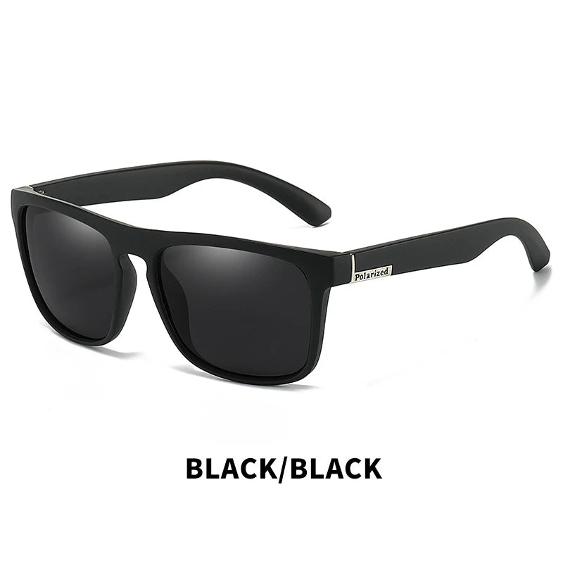 Square Polarized Sunglasses - Driving Eyewear - C4