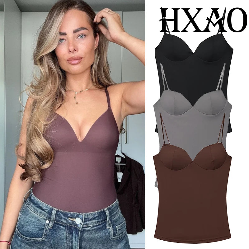 Women's Corset Crop Top - Sleeveless Camisole Bustier