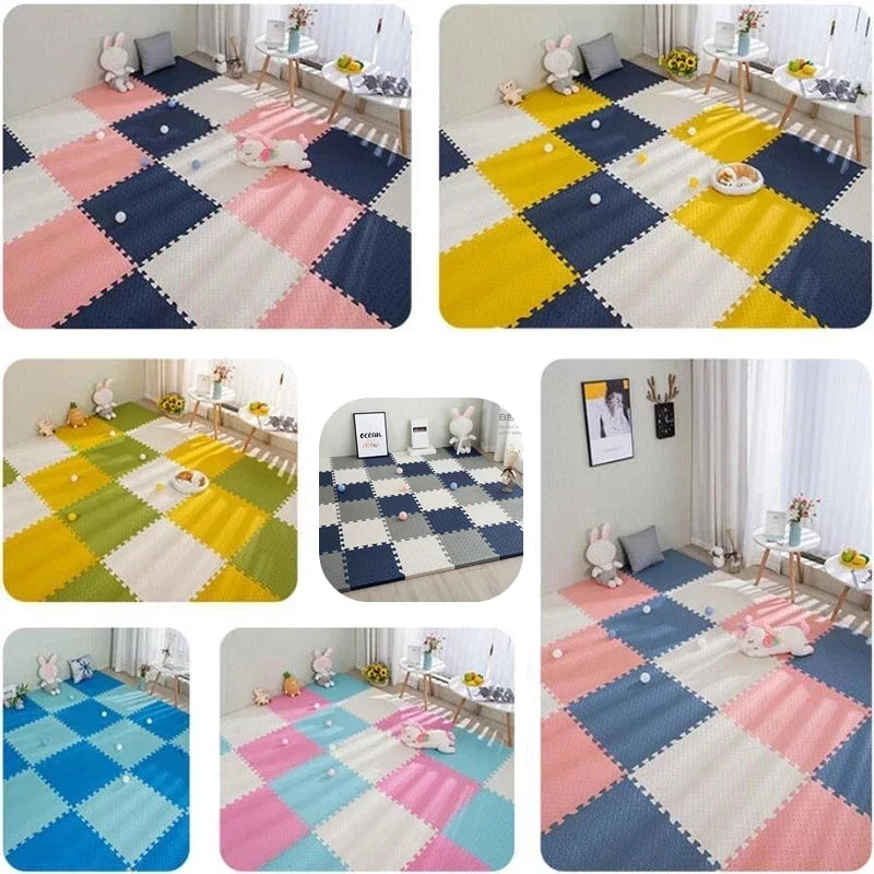 Foam Puzzle Play Mat Tiles - 16-Piece Interlocking Floor Set