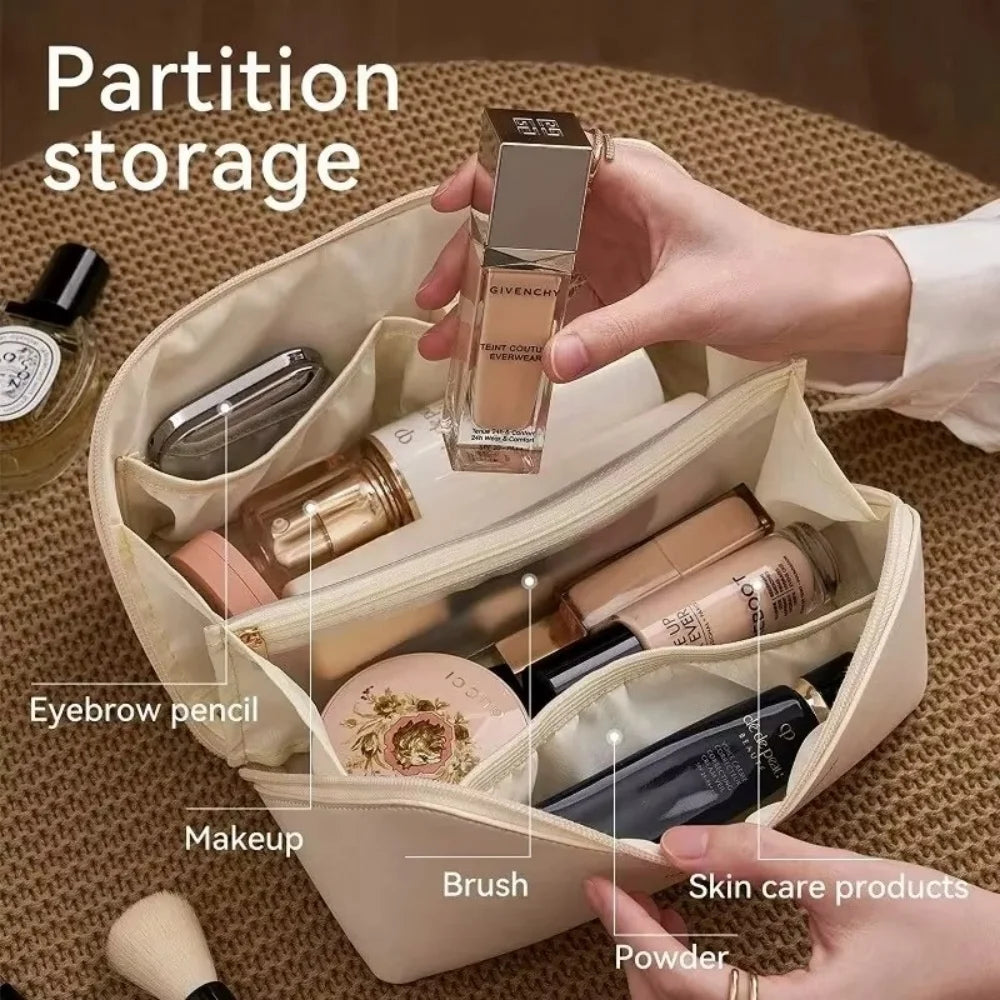 Pillow Travel Makeup Bag – Soft Cosmetic Storage for Luggage