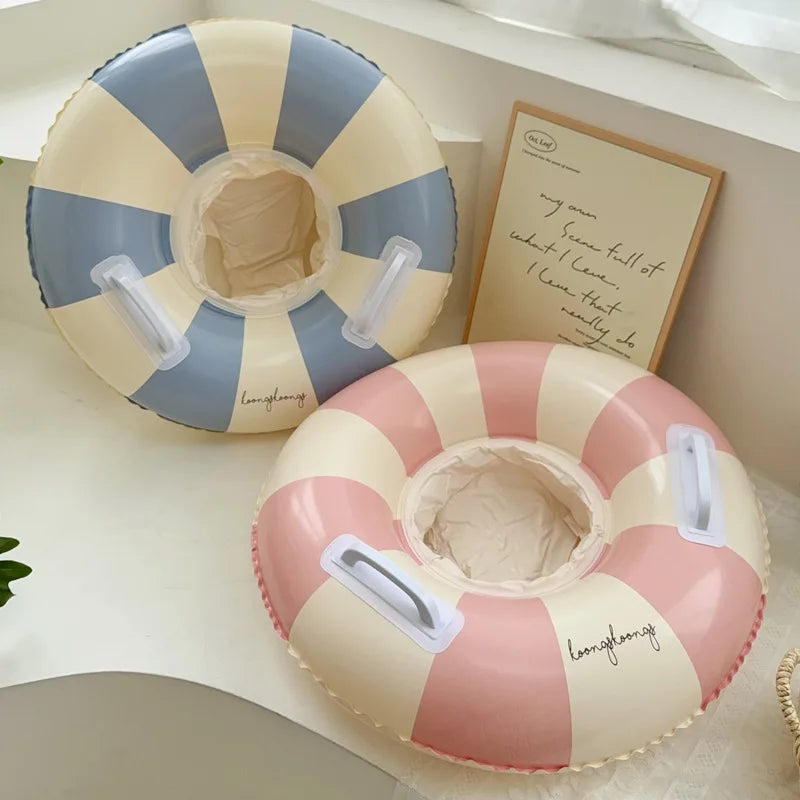 Inflatable Pool Float Seat - Swim Ring with Sunshade Option