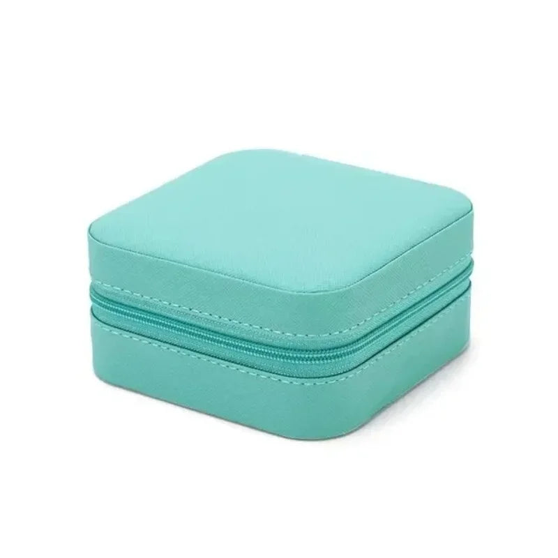 Mini Jewelry Organizer Box - Travel Case for Rings and Earrings