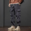 Men's Drawstring Cargo Joggers - Elastic Waist Casual Pants - Jybw / K715Huis