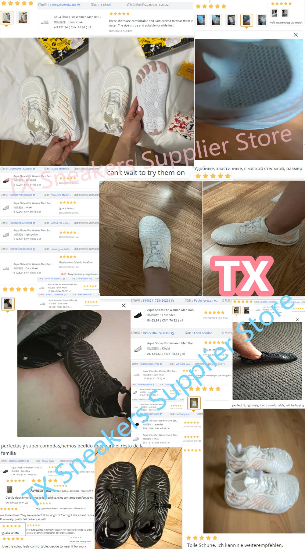 Unisex Amphibious Quick-Dry Water Shoes - Anti-Slip Barefoot Aqua Sneakers