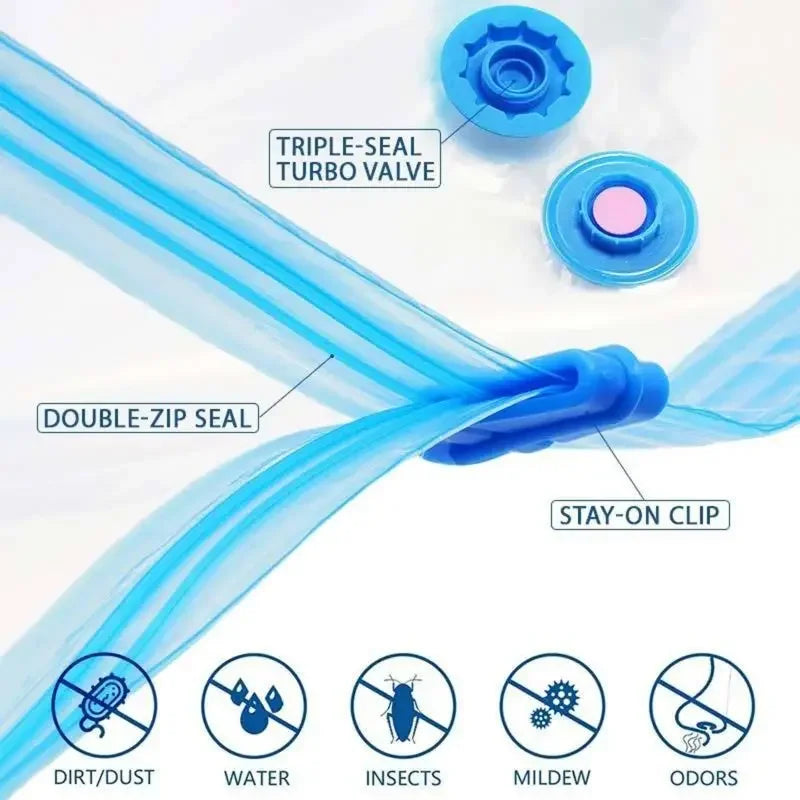 Vacuum Storage Bags Space Saver - For Travel and Daily Carry