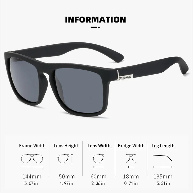 Polarized Sunglasses - Retro Outdoor Eyewear for Driving