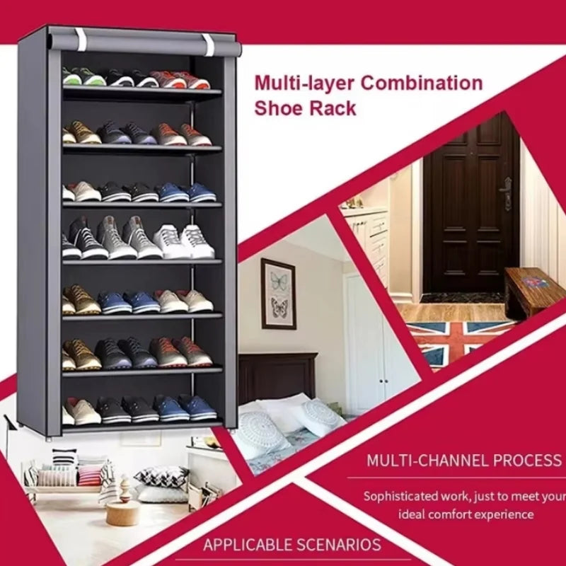 Layers Shoe Rack Organizer Dustproof - For Everyday Home Use