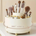 Rotating Makeup Organizer - Desktop Storage Holder with Compartments