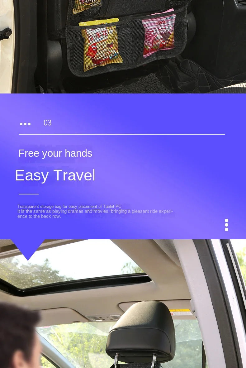 DailyFix Backseat Organizer with Tablet Holder