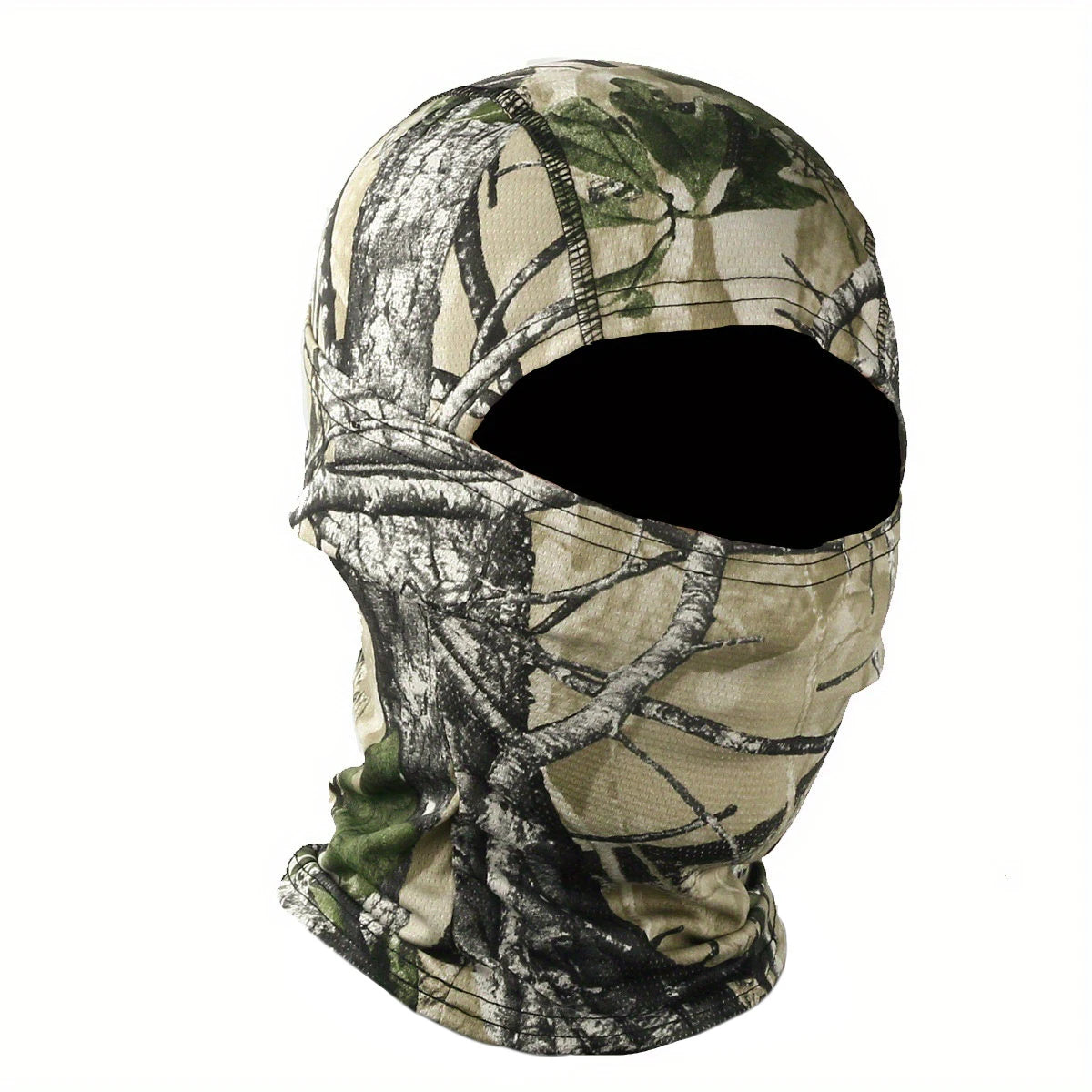 Printed Outdoor Balaclava - Lightweight Face Cover Scarf - High Mountain Leaves