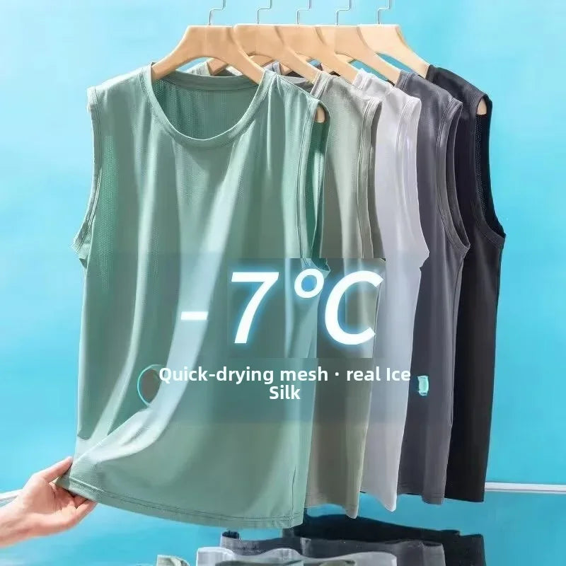 Men's Mesh Tank Top - Lightweight Sleeveless Casual Shirt