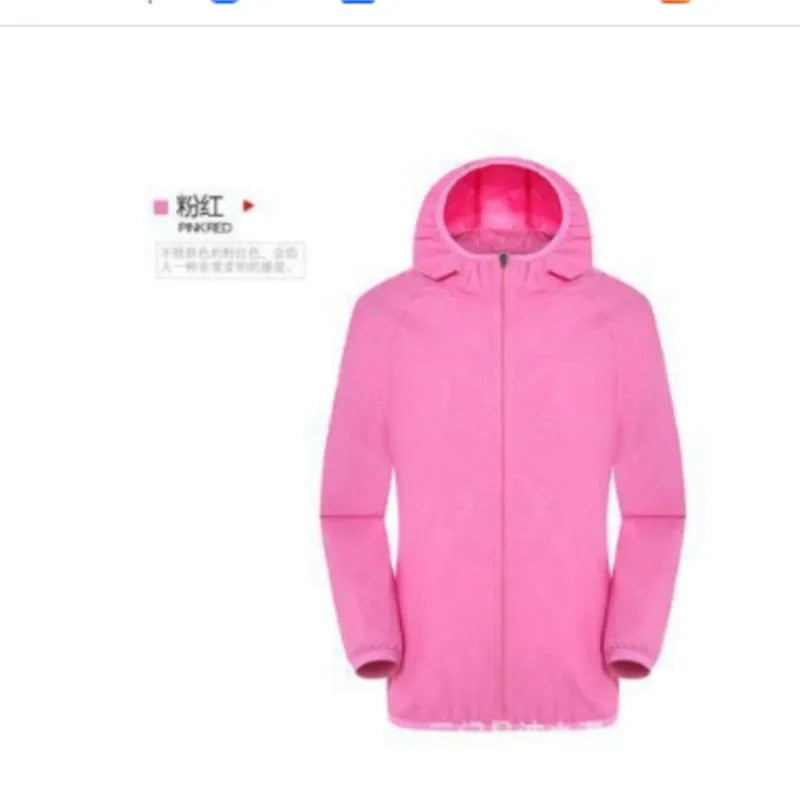 Hiking Windbreaker Jacket - Hooded Coat for Outdoor Layers