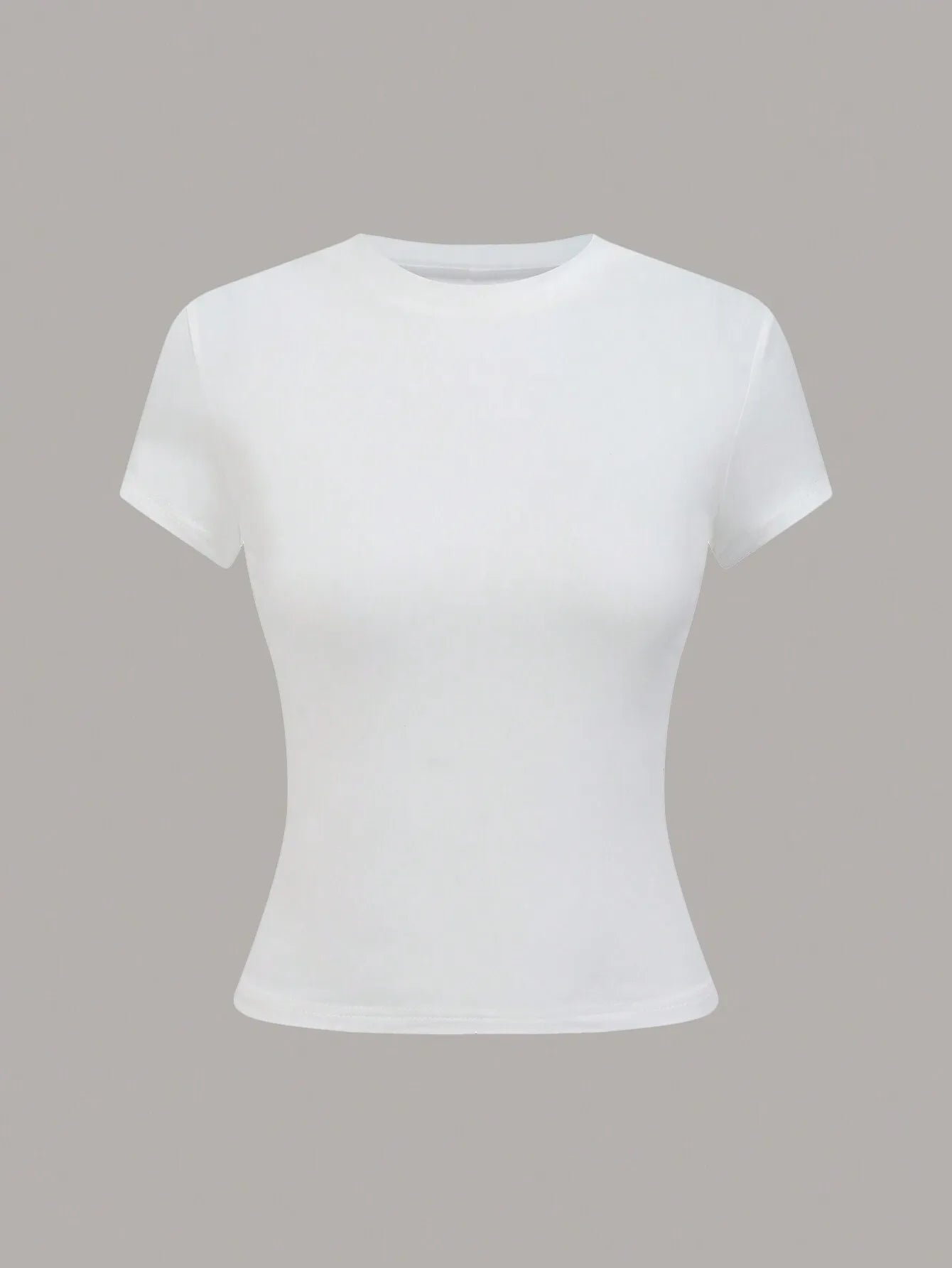 Women's Basic T-Shirt - Solid Short Sleeve Minimalist Top