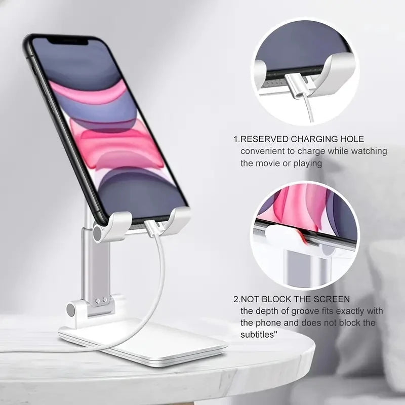 Adjustable Desk Phone & Tablet Stand – Universal Multi-Angle Holder