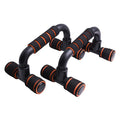 Push-Up Bars - I-Shaped Home Fitness Exercise Handles - Orange
