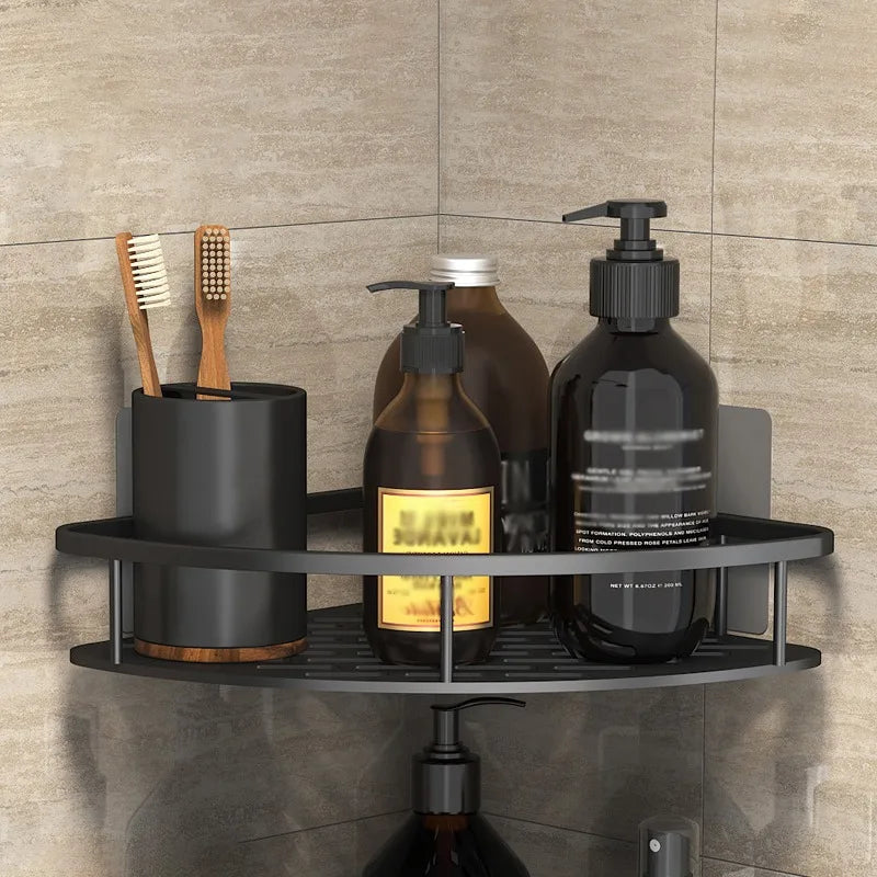Wall Mount Corner Shelf Shower - For Bathroom and Home Storage