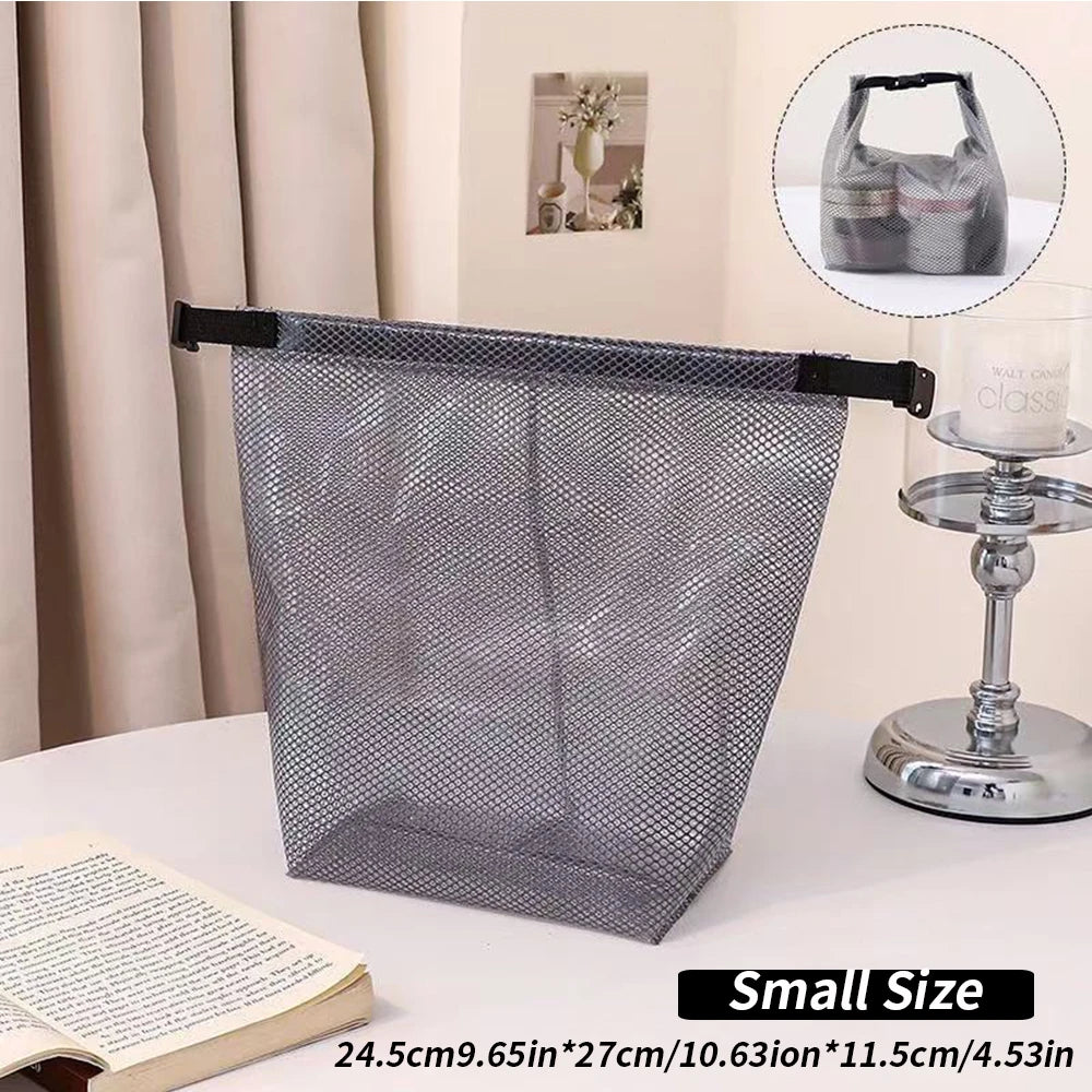 Mesh Travel Toiletry Bag – Waterproof Organizer for Gym Trips