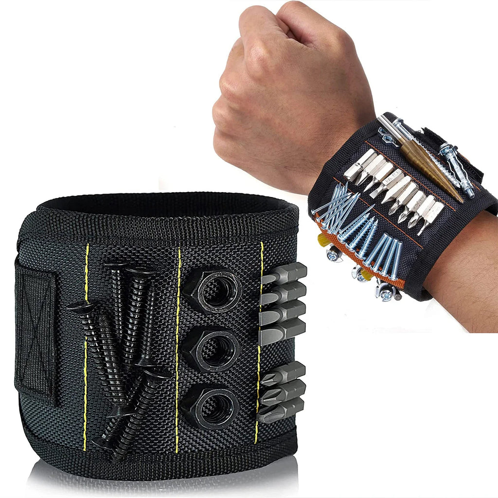 Magnetic Wristband Tool Holder - Screw and Bit Organizer