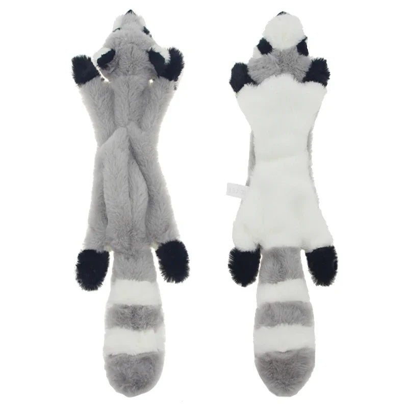 Squeaker Dog Plush Toy - Stuffing-Free Animal Shell for Play