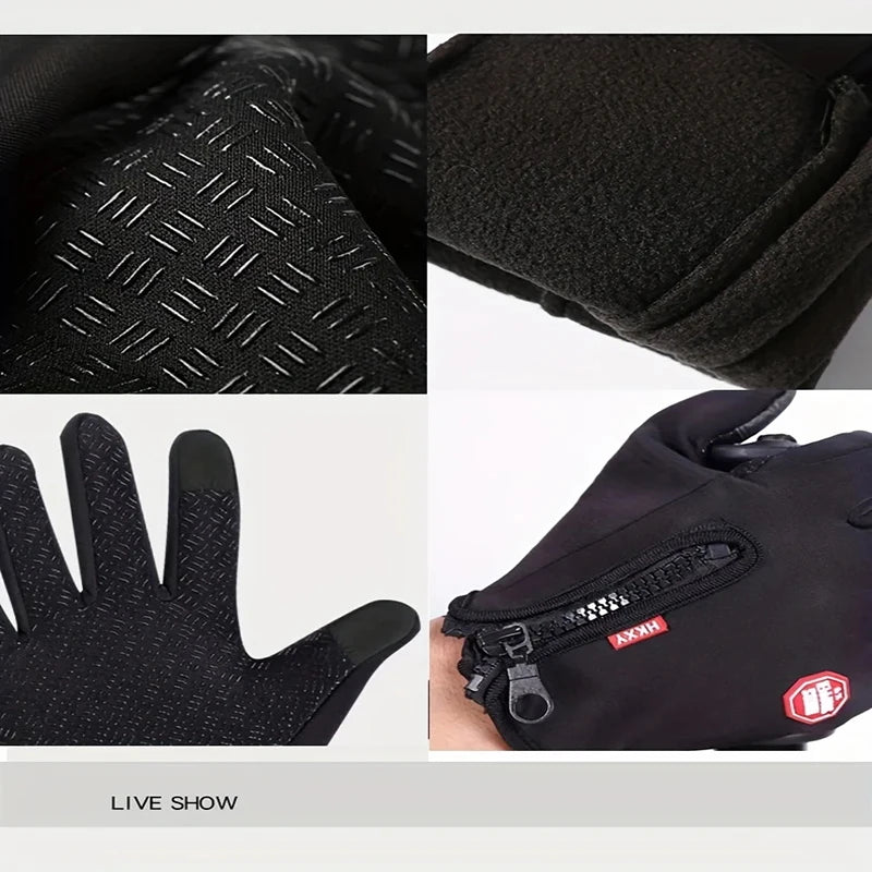 Touchscreen Gloves - Knit Pair for Driving and Hiking